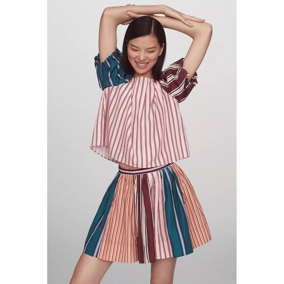 NWT Size L - Maeve Taffeta Bow Swing Blouse - Picture 7 of 16